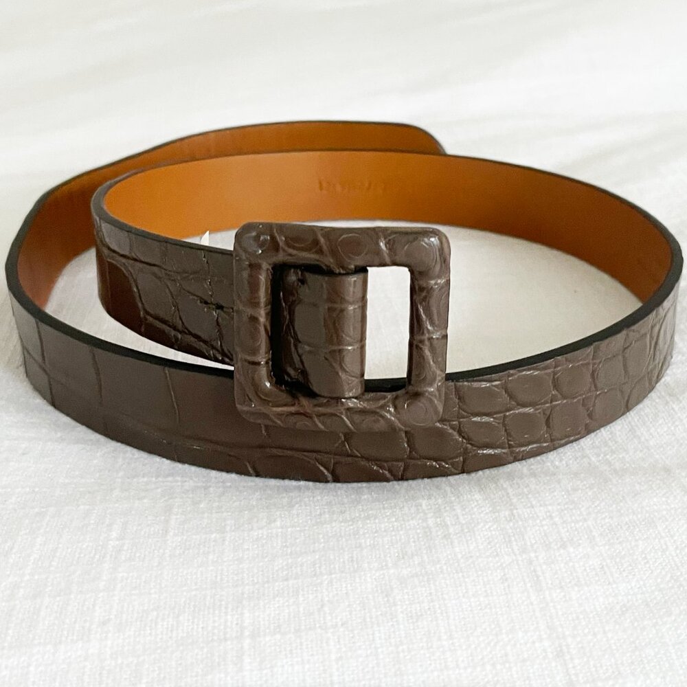 Brand new Ralph Lauren Purple Label Alligator belt XS Made in Italy